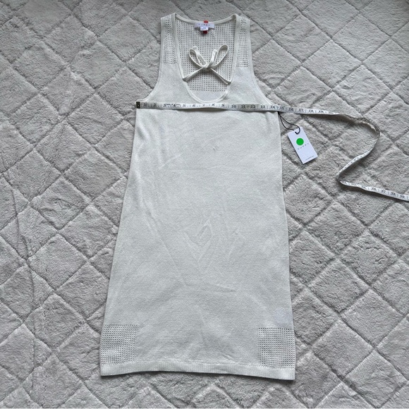 Duffy | Ivory Cover Up Knit Sweater Dress | Size Extra Small - Picture 8 of 9